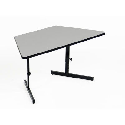 Height Adjustable Training Table with Modesty Panel