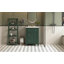 Meuble-lavabo de salle de bain avec lavabo en céramique et 2 tiroirs-111029274