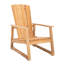 Chaise Adirondack en bois massif Ashlynn San Juan