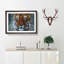 Tiger In The Blue Framed Print-56627935-56627936