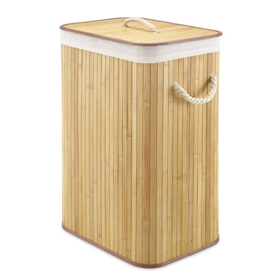 Bamboo Laundry Hamper with Handles