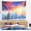 Magnifique tapisserie vue paysage d'hiver-28491804