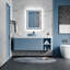 Miroir de salle de bain chauffant à DEL de 24 po x H 32 po, antibuée, à intensité variable, rétroéclairé à l'avant et en verre trempé - Certifié ETL