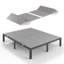 Support de matelas pour lit de sommier divisé, lattes avec housse-1355905955