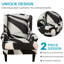 Housse de canapé pour tabouret 2 pièces à imprimé tigre - Housses pour fauteuil à oreilles, détachables et lavables-1676284467