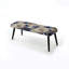 Banc rembourré floral noir Truong-312880813