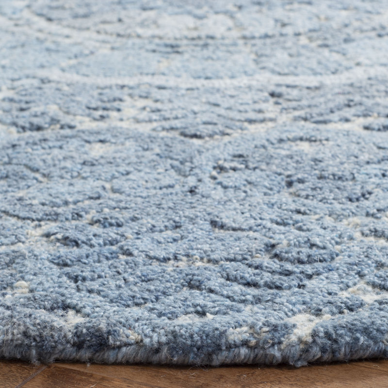 Husted Hand Tufted Performance Oriental Rug, Round 6'