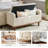 Luker 46.2" W Upholstered Tufted Storage Bench with Solid Wood Legs -2051996009