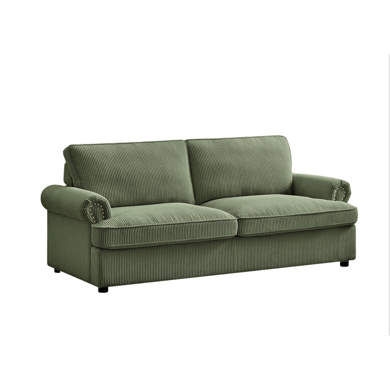 Baldric 76'' Sofa Bed, Dark Green
