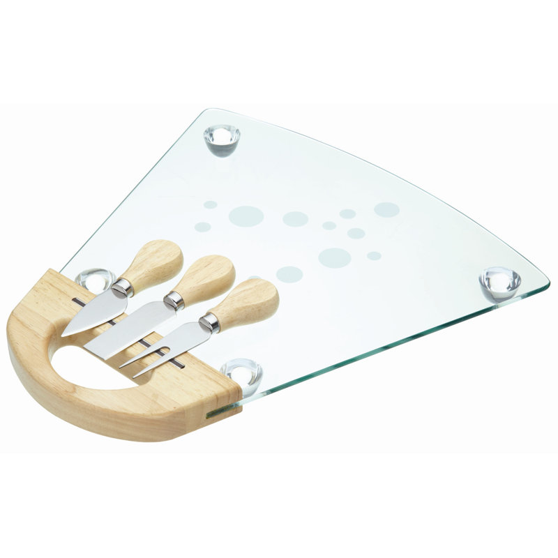 MasterClass Glass Cheese Serving Set