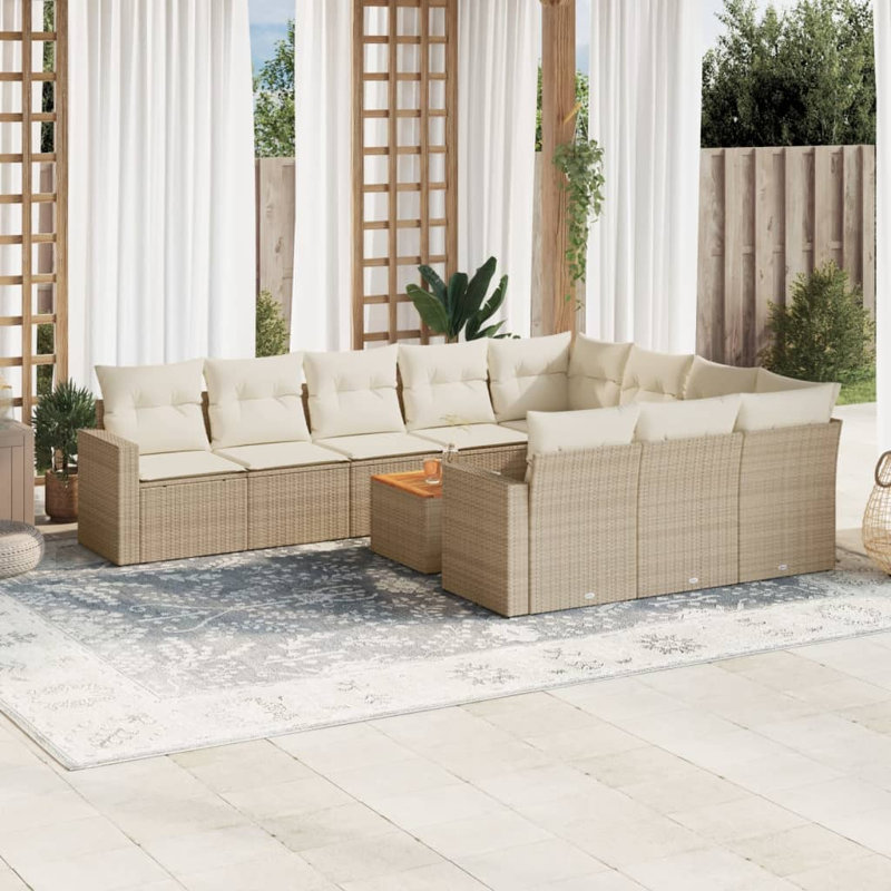 Ensemble de canapé de jardin Vidaxl