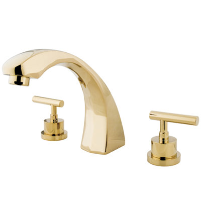 Robinet de baignoire romaine à 3 poignées et 3 poignées Kingston Brass Kingston
