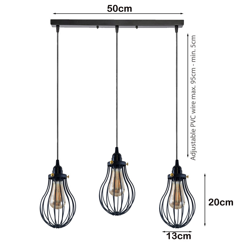 Marathovounos 3 - Light Black Pendant