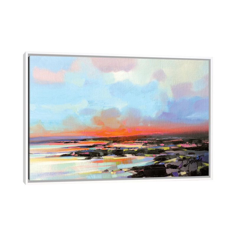 Arran Rocks par Scott Naismith - reproduction d'art, Aucun mat, H 26 po x l 40 po x 1,5 po, Toile blanche encadrée
