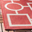 Tapis rouge / os à motif géométrique Arneshia-20794379