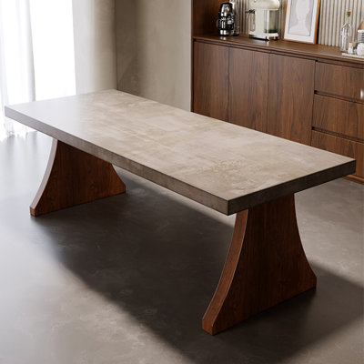 Gray Rectangular Solid wood Butterfly Leaf  Dining Table