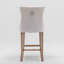 Tabouret de comptoir capitonné beige capitonné 2 pièces 23,6 * 19,5 * 40,7 pouces touffeté Farmhouse-1292219056