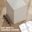Tukgahgo 3-Drawer Mobile Filing Cabinet Steel Lockable-882982069