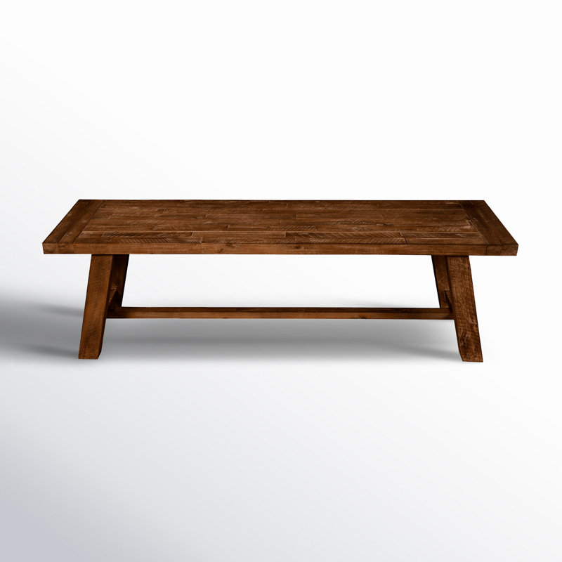 Bianca 60'' W Solid Wood Dining Bench, Medium Brown