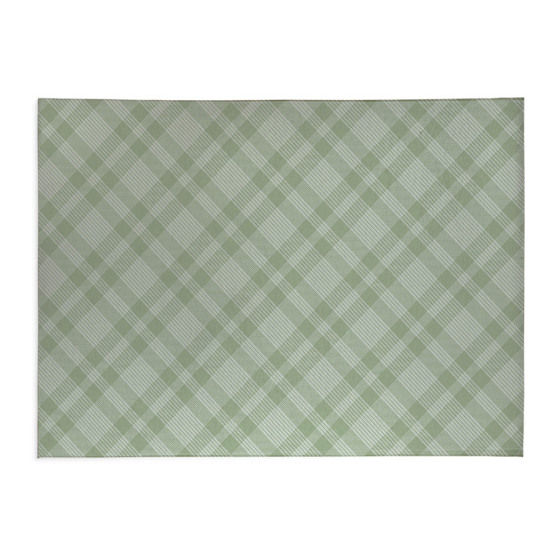 Tapis de cuisine Lily Tartan, Rectangle 4pi x 6 pi, Vert
