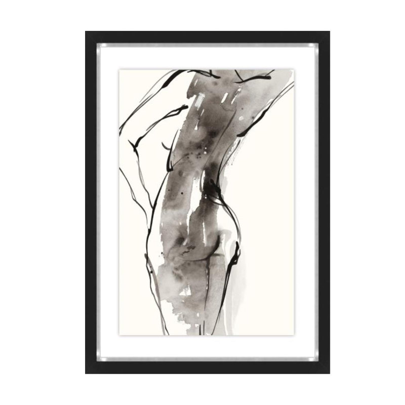 FORM Design Studio " Delicate Motion I " by FORM Design Studio Painting Print, Image Brush Gel, 42" H x 30" W x 1.5" D