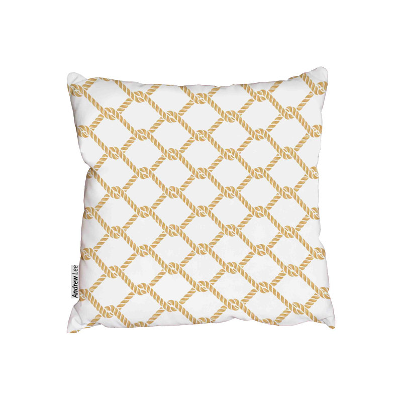 Square Throw Cushion, 45 x 45cm, Cream