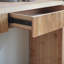 Console en bois avec tiroir - Design minimaliste, texture nervurée