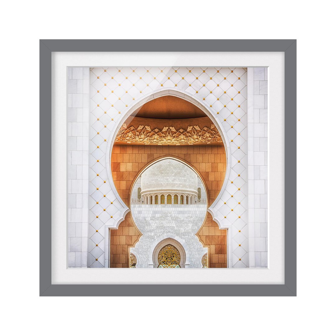 Gerahmtes Papierbild Tor der Moschee