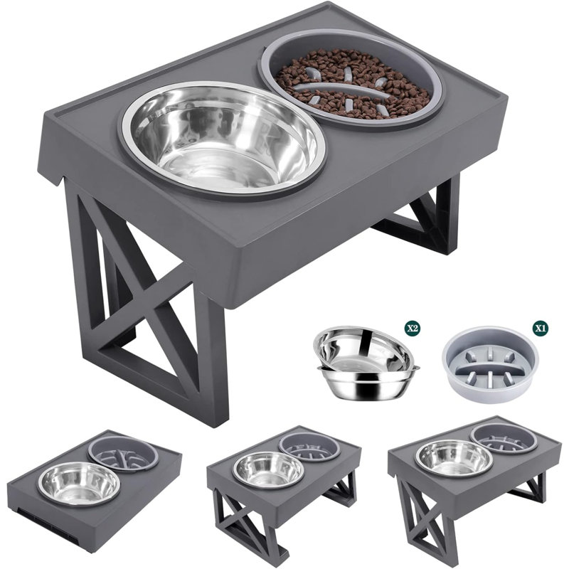 Elevated Feeder, Silver