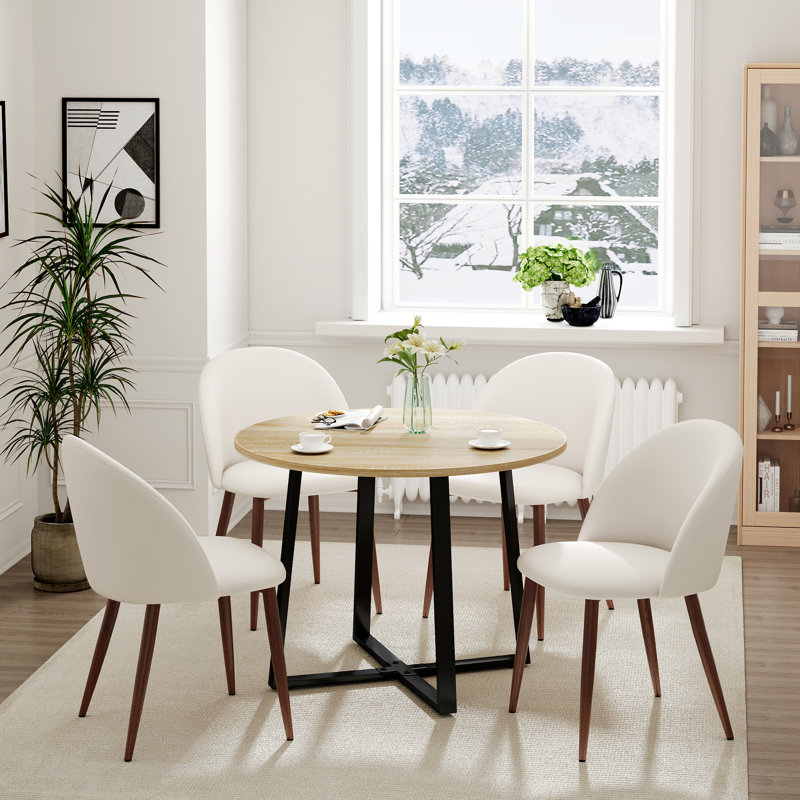 Ensemble repas 35,4 po Loralea, Beige, Chêne