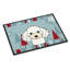 Tapis pour porte d’extérieur antidérapant caniche de noël winter-16654402-16654403