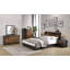 Commode 6 tiroirs noyer et noir