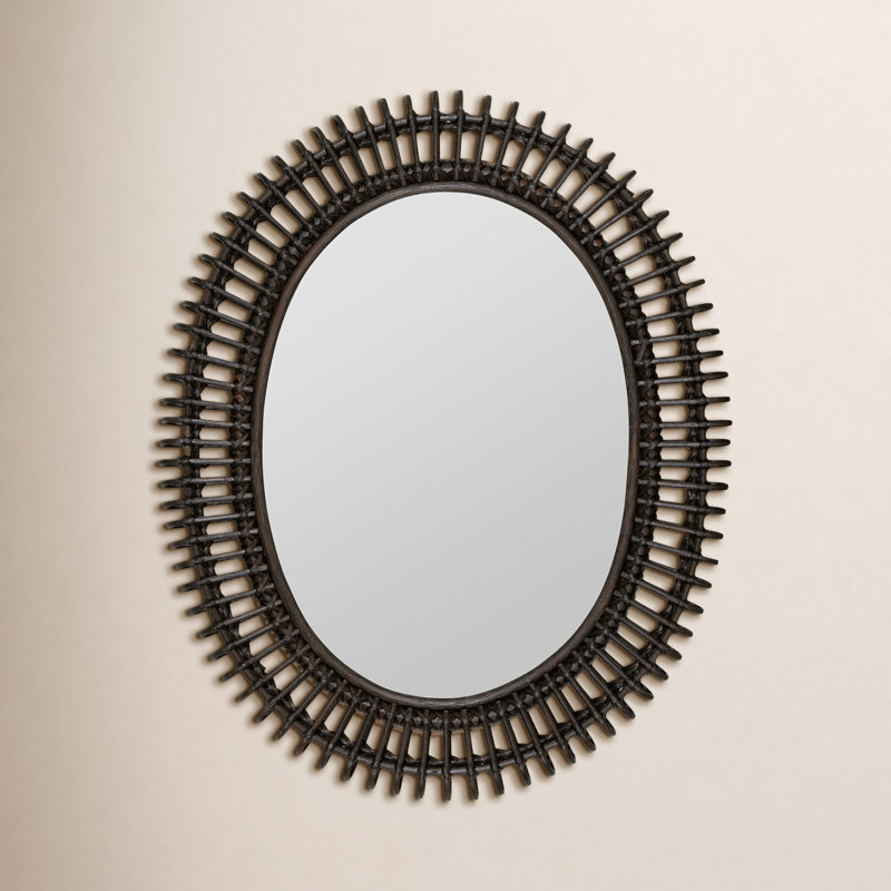 Harrison Oval Bamboo / Rattan Mirror