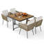 Ensemble de table de salle à manger d'extérieur 5 pièces