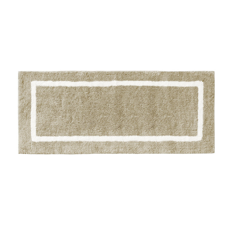 Tapis pour salle de bain Bittman, L 24 po x L 60 po, Gris