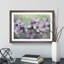 White and Purple Blossoms Painting - Picture Frame Graphic Art-62765630-62765631