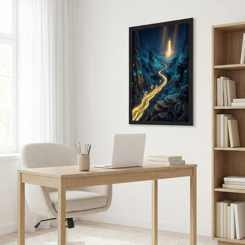Art sur toile, lanternes lumineuses, 16"H x 24"W