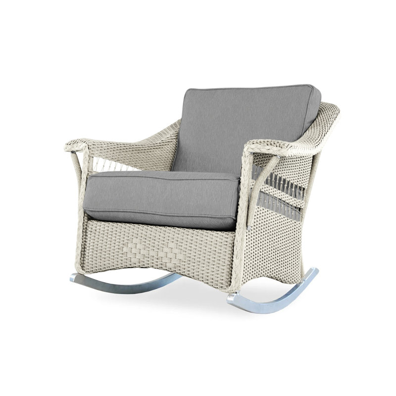 Nantucket Outdoor Rocker Chair, Linen, Callen Celadon