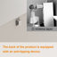 Armoire de cuisine blanche Farmhouse, grande armoire de rangement autoportante avec 2 portes fermées, 1 tiroir et tablettes ouvertes, armoire de rangement polyvalente pour garde-manger, vestibule, salon, salle à manger