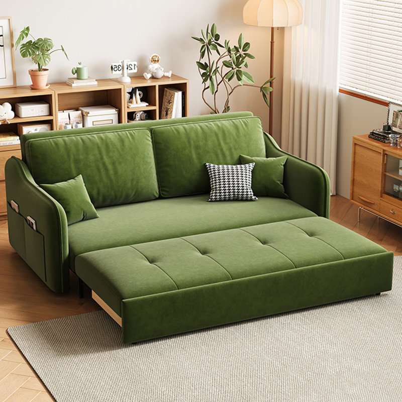 Canapé-lit convertible 3-en-1 de style moderne avec canapé-lit et dossier réglable, H 26,77 po x l 59,06 po x P 32,28 po