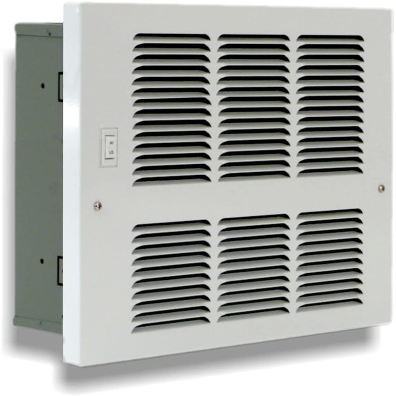 Chaufferette électrique à ventilateur murale, H 4,75 po x l 14,38 po x P 9,5 po, 4000 BTU, 1172 W