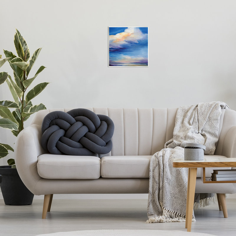 Plaque murale Pastel Clouds in Vivid Sky, design par Karen Hale