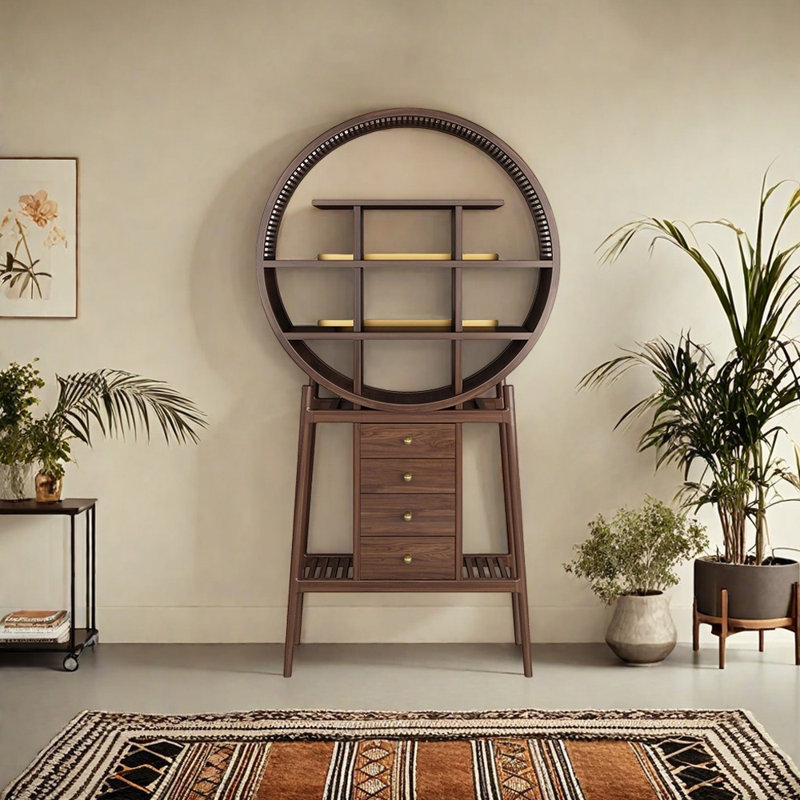 Chinese Style Light Luxury Display Bookcase