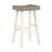 White And Coffee Finish Pub Height Table Stools - 4 Solid Wood Transitional Dining With-1235308116