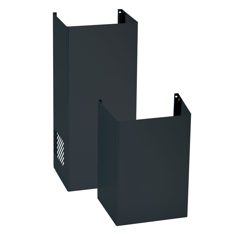 Rallonge de cheminée pour hotte range, H 24,4 po x l 8,25 po x P 7,06 po, Ardoise noire
