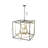 9-Light Black And Gold Iron Frame Chandelier