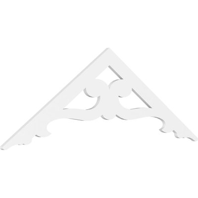 Brontes Signature Urethane Gable Pediment, Primed Tan