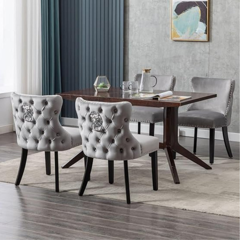 Sanora Upholstered Dining Chair, Grey
