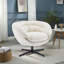 Fauteuil d'appoint pivotant rembourré-1996868924