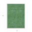 Tapis d'extérieur lavable abstrait vert et bleu 8 pi x 10 pi